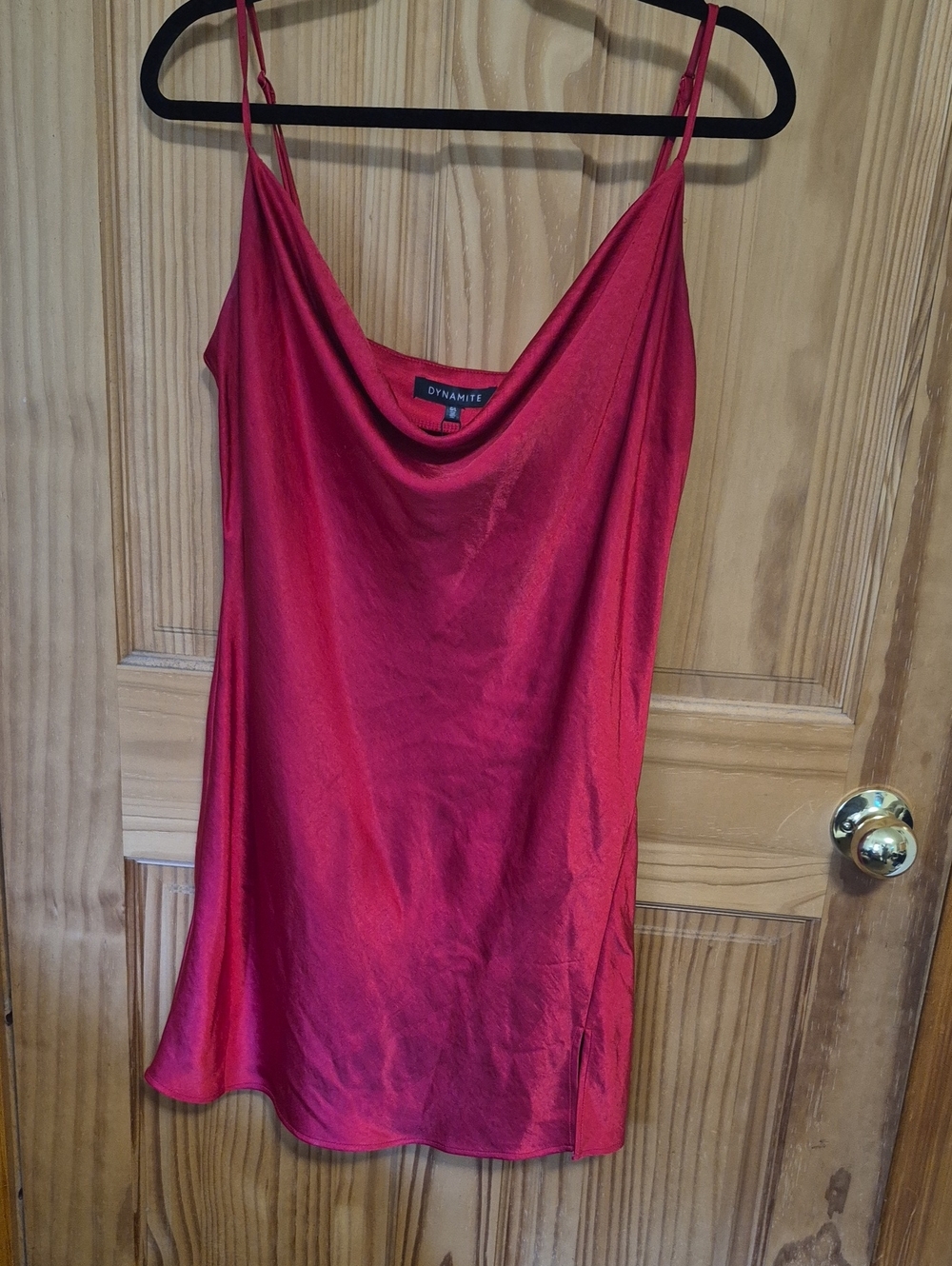 Dynamite Satin Mini Slip Dress